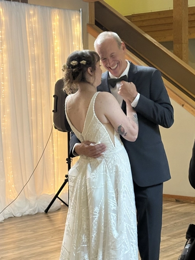 mallory and dad dancing